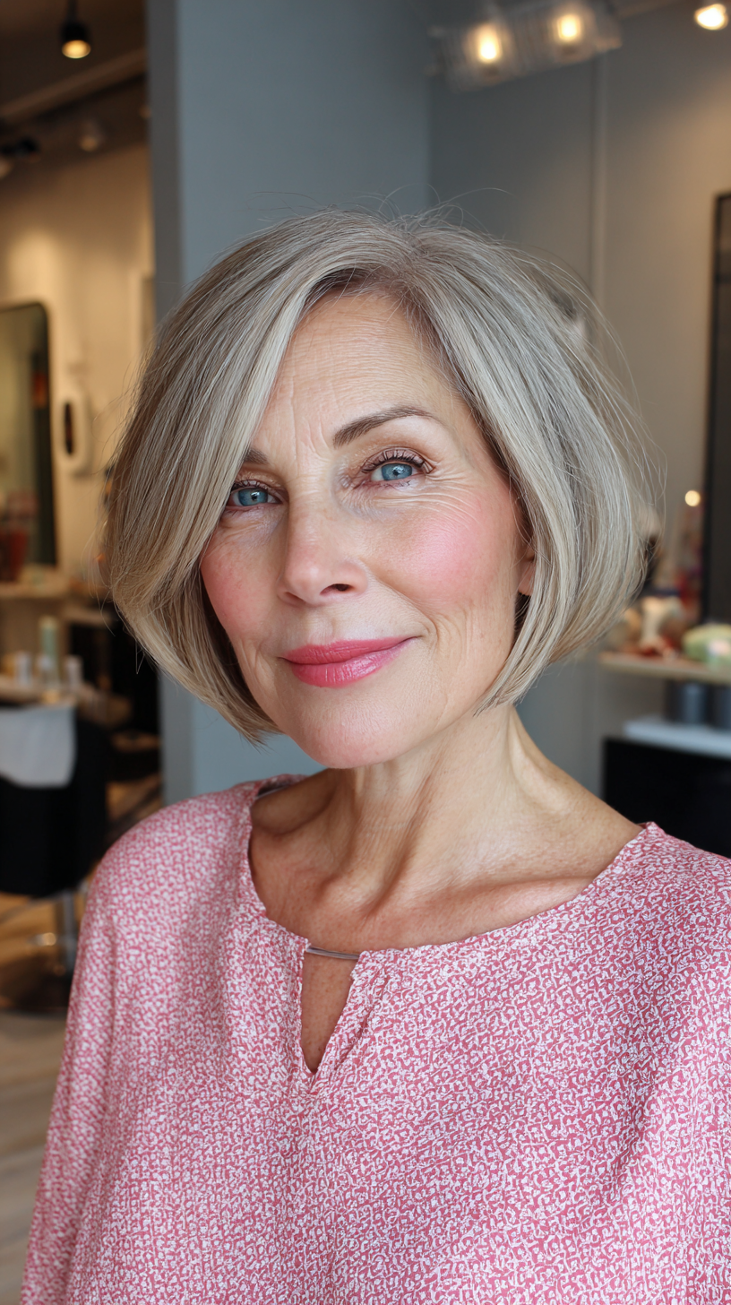 Stylish Textured Bob with Soft Face-Framing Layers