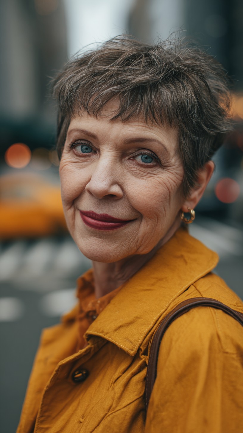 Chic Textured Pixie Cut with Soft Layers