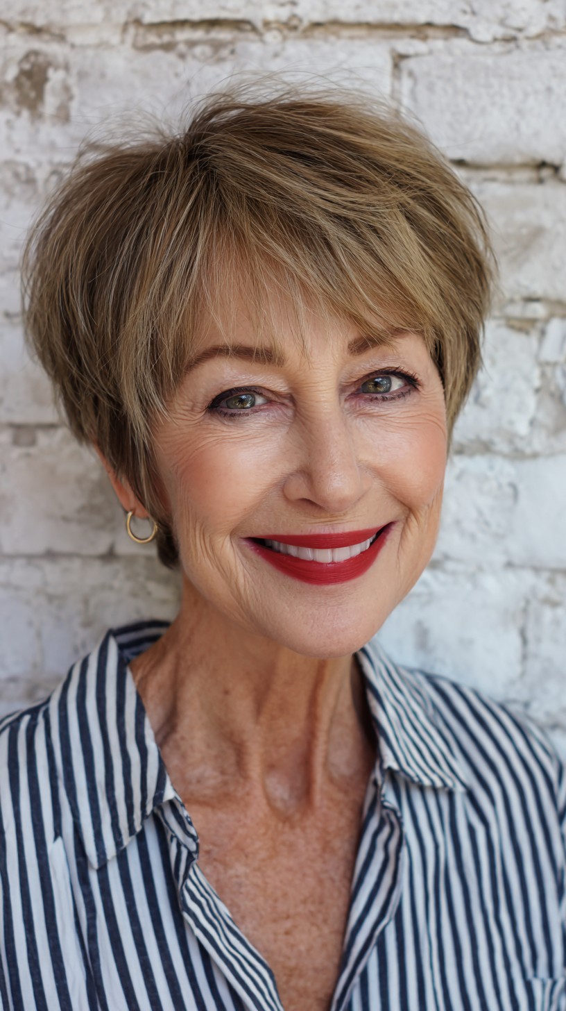 Softly Textured Pixie Cut with Gentle Layers