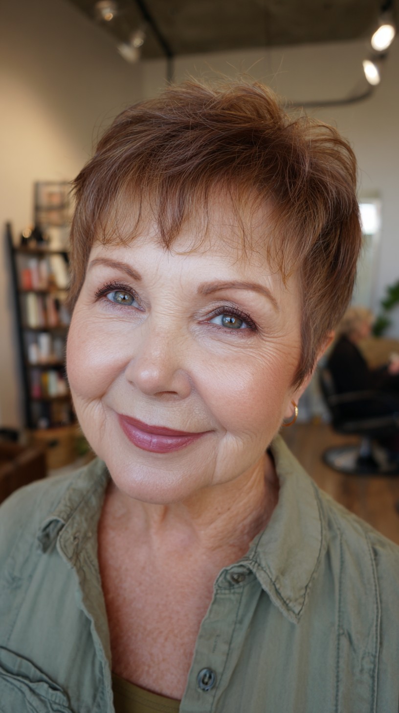 Chic Short Pixie with Textured Layers