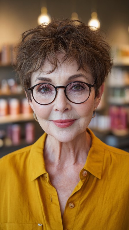 Textured Short Crop with Soft Volume