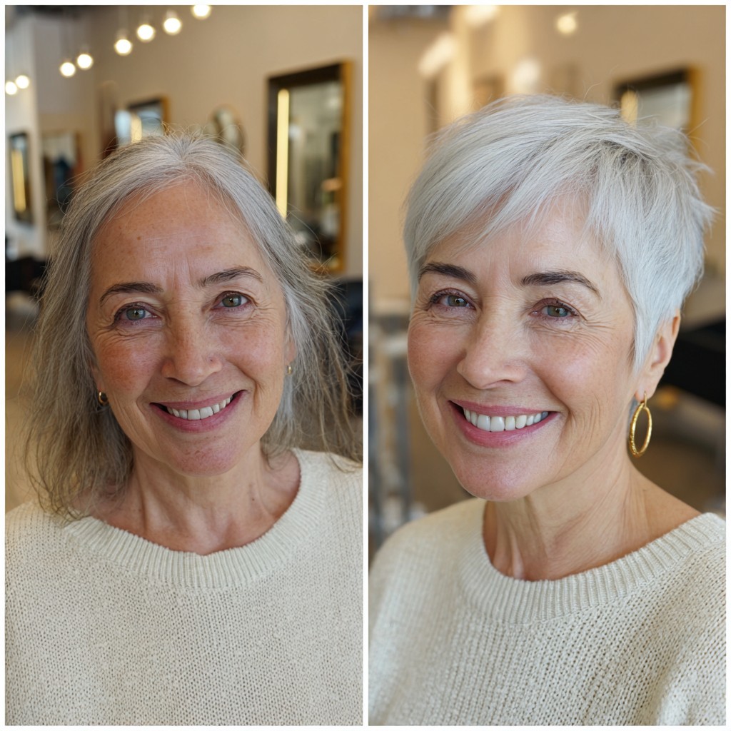 Charming Short Pixie Cut with Soft Texture