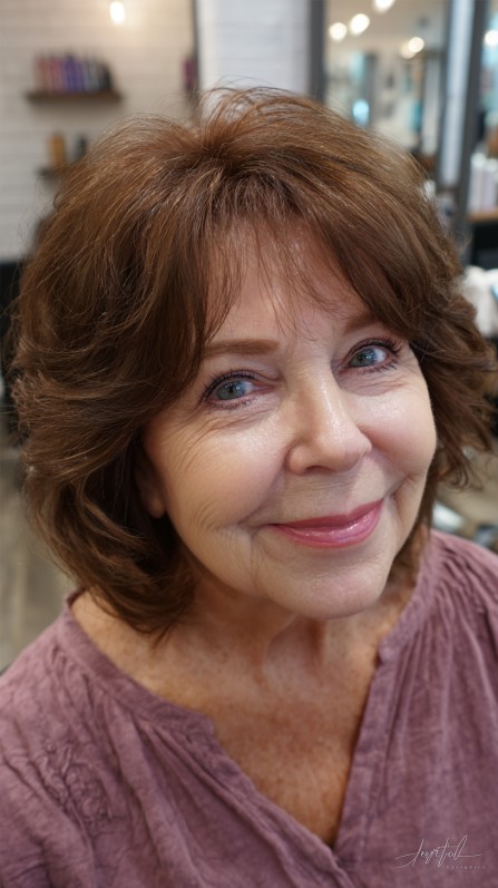 Charming Soft Layered Neck-Length Cut with Gentle Volume