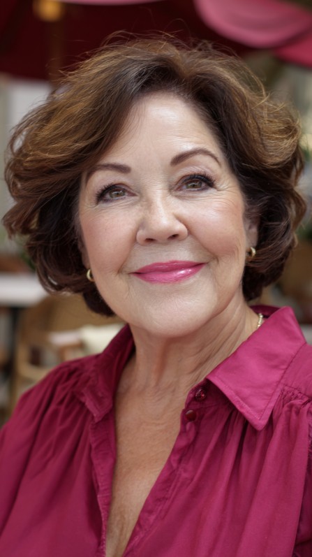 Chic Curly Neck-Length Cut with Soft Volume