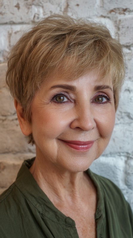 Chic Layered Short Pixie Cut with Soft Texture