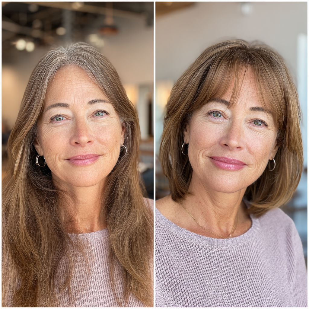 Chic Modern Lob with Soft Face-Framing Layers