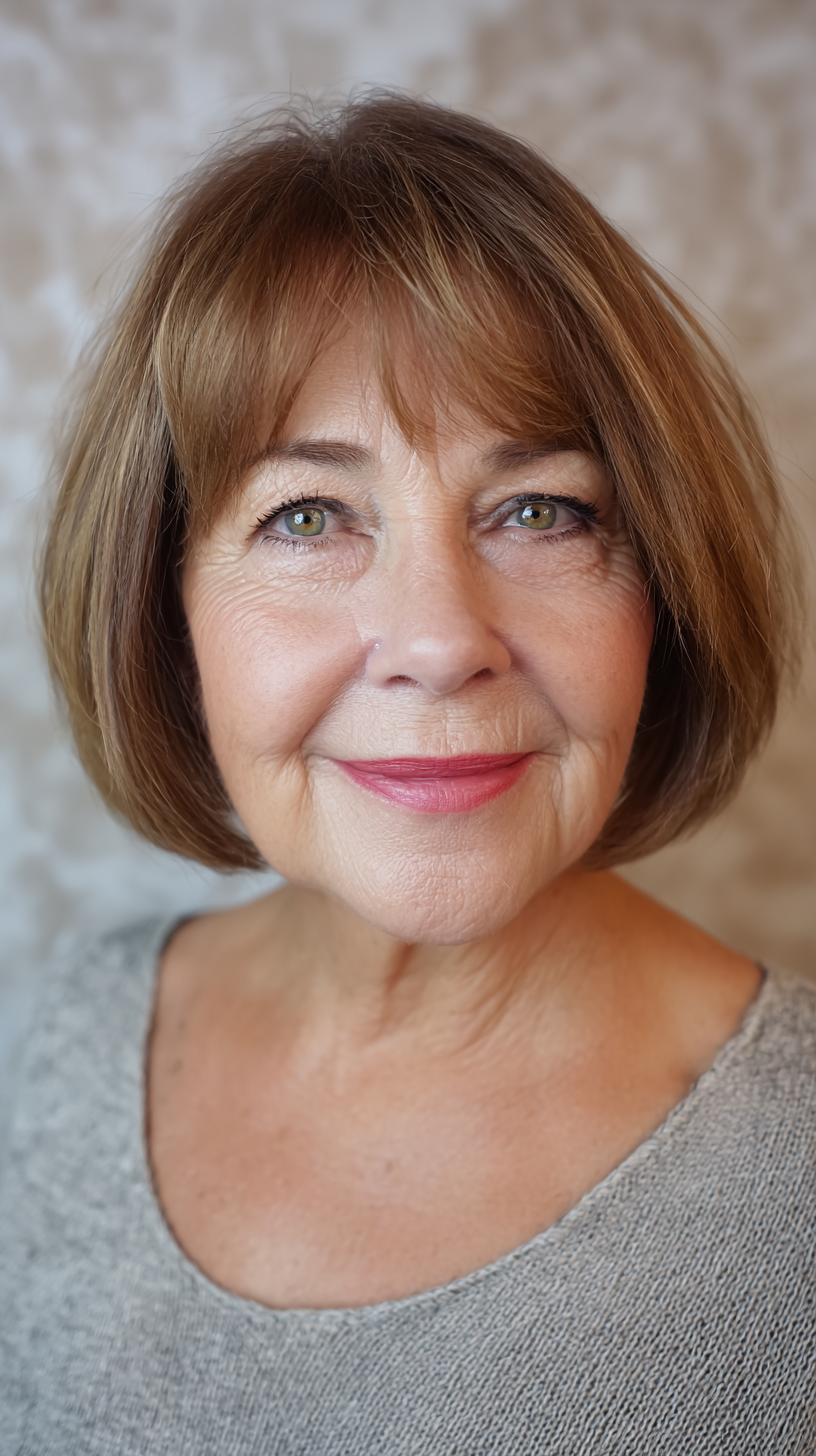Chic Soft Bob with Gentle Face-Framing Layers