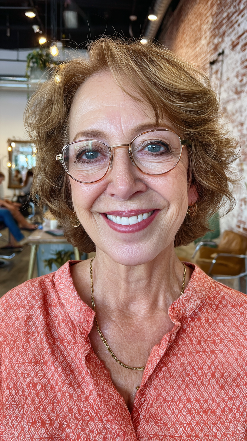 Chic Soft Curly Cut with Face-Framing Layers