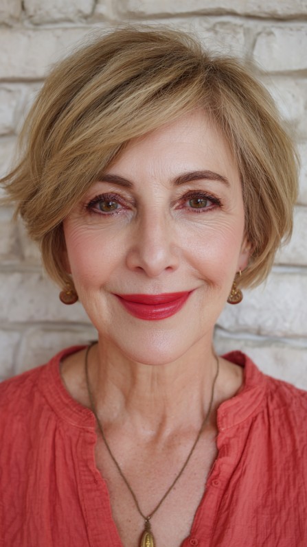 Chic Soft Textured Ear-Length Cut with Subtle Layers