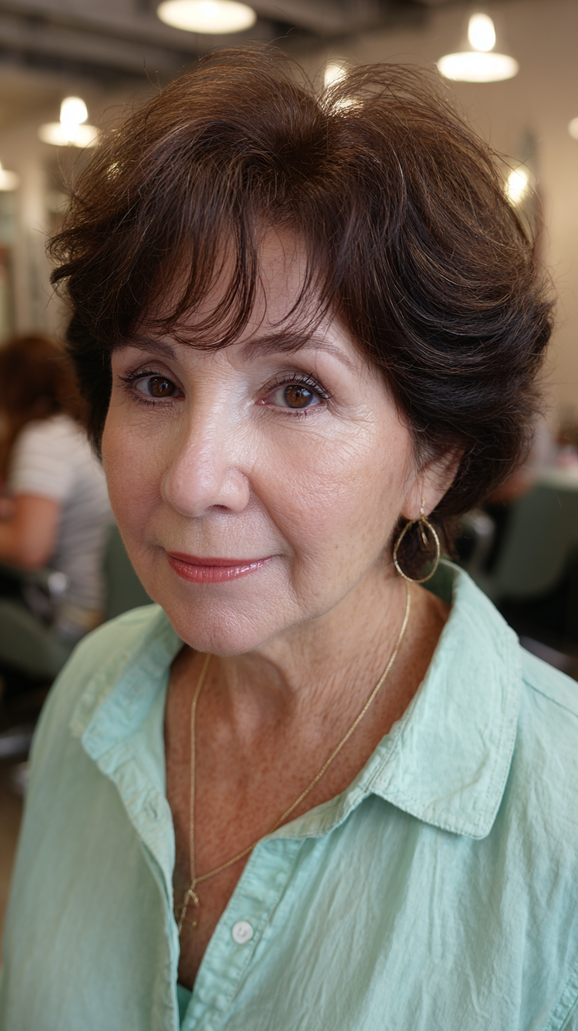 Chic Soft Wavy Crop with Face-Framing Layers