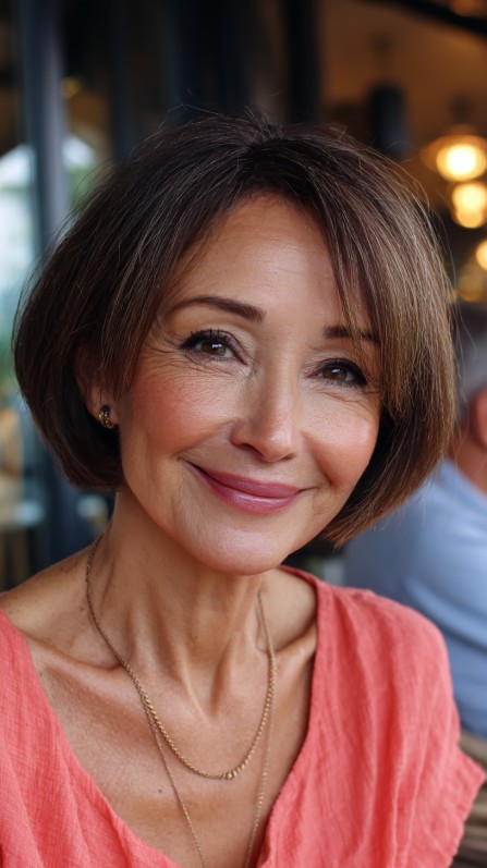 Chic Textured Bob with Soft Face-Framing Layers