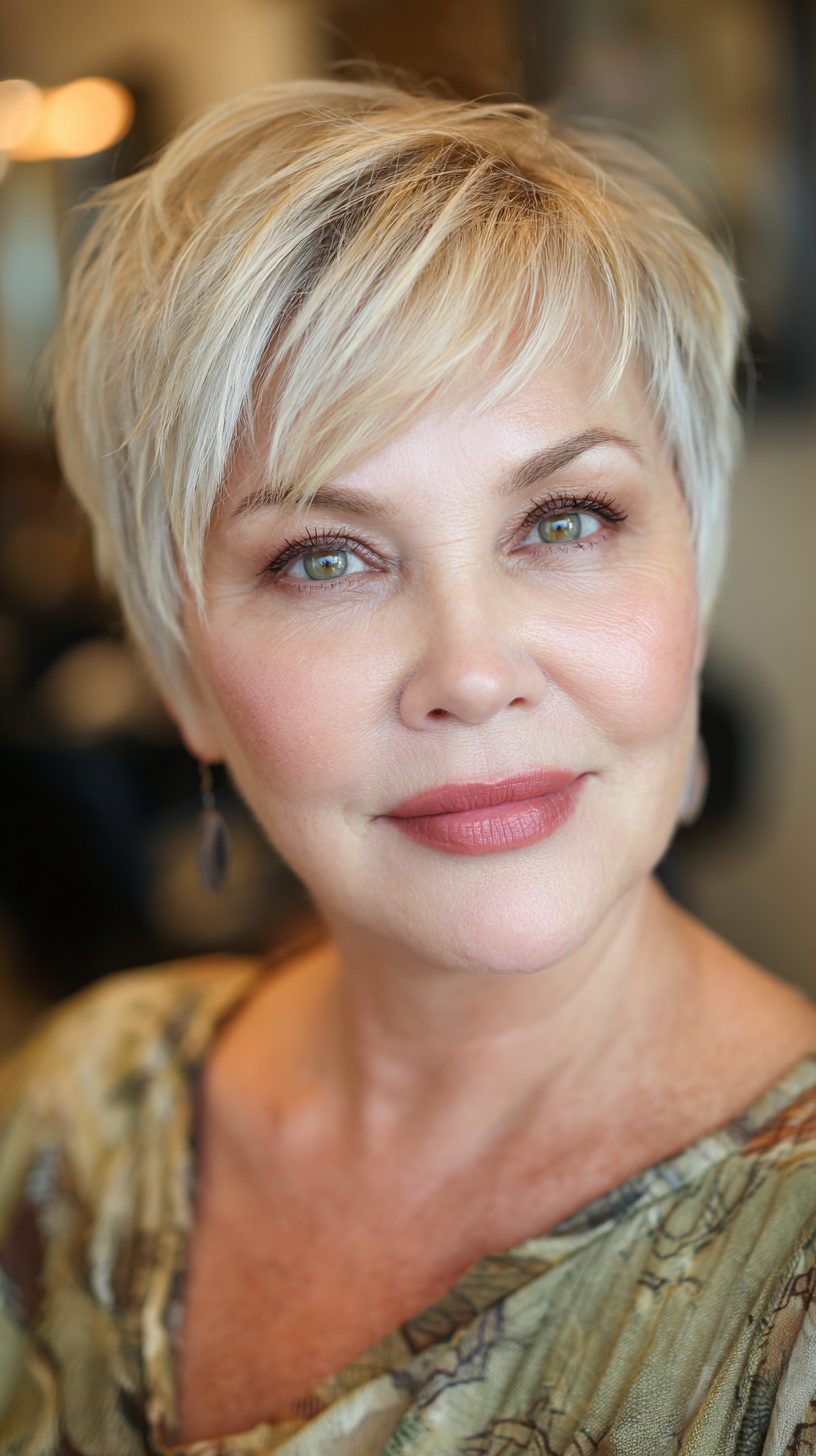 Chic Textured Pixie Cut with Feathered Layers