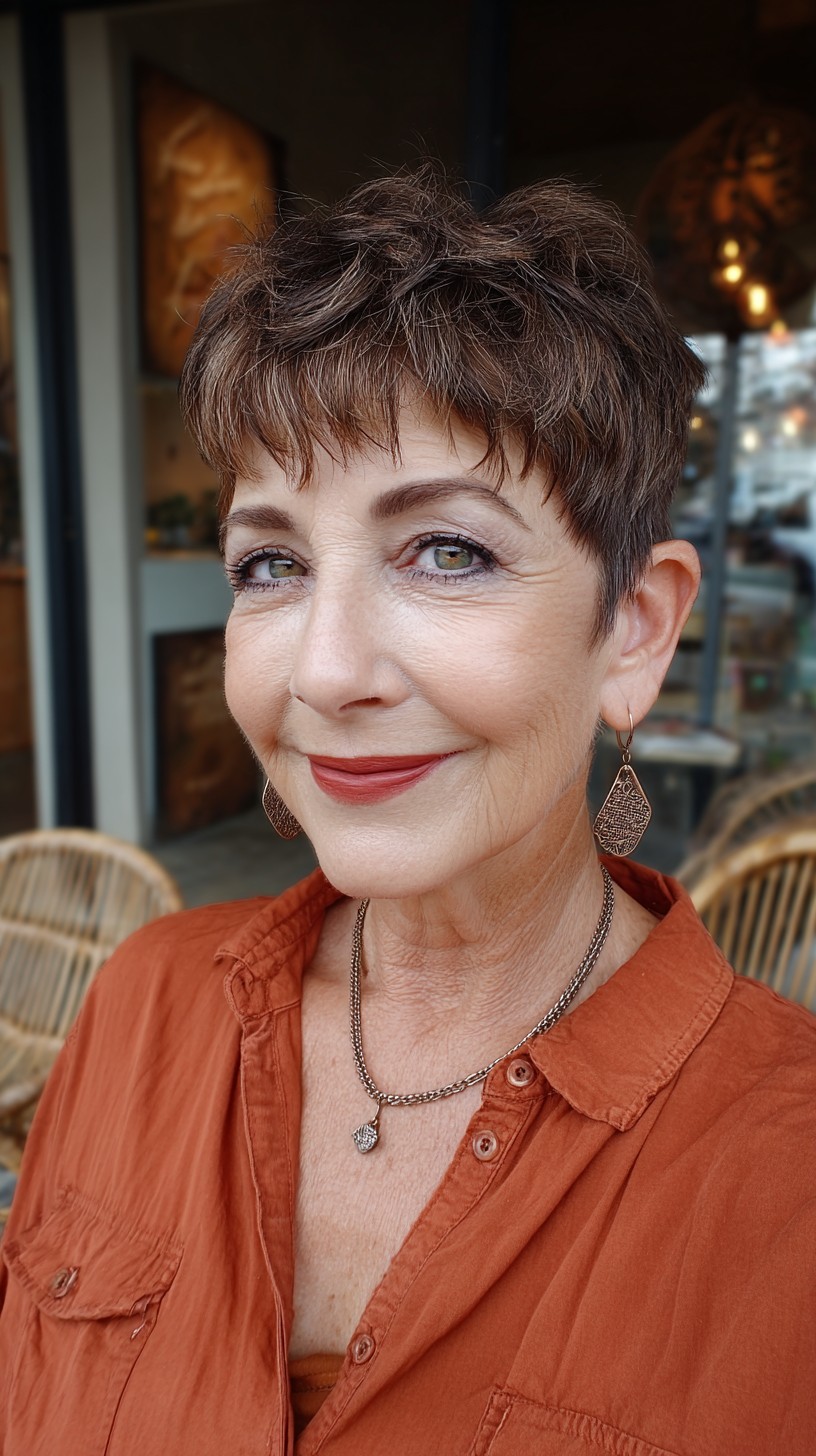 Chic Textured Pixie Cut with Soft Volume