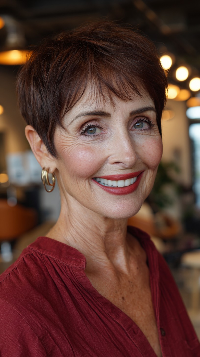 Chic Textured Pixie with Soft Edges