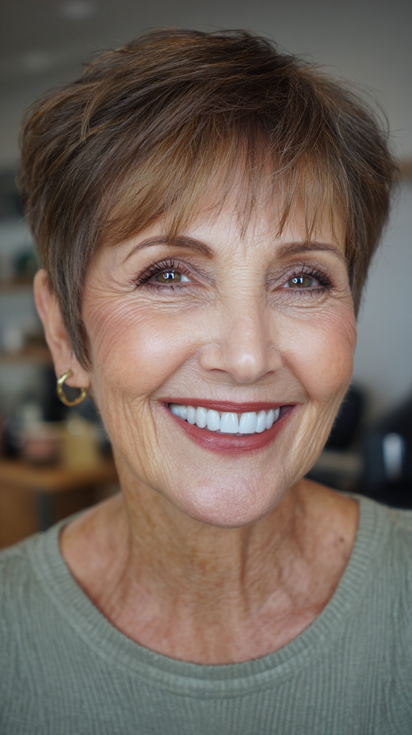 Chic Textured Pixie with Soft Layers