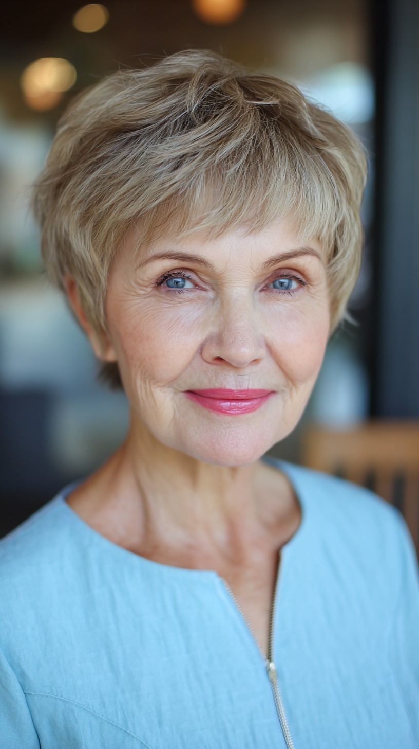 Chic Textured Short Cut with Soft Volume