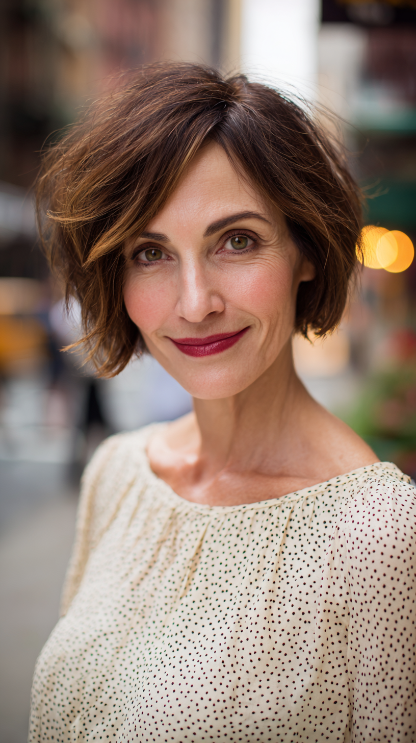 Chic Wispy Bob with Soft Layers