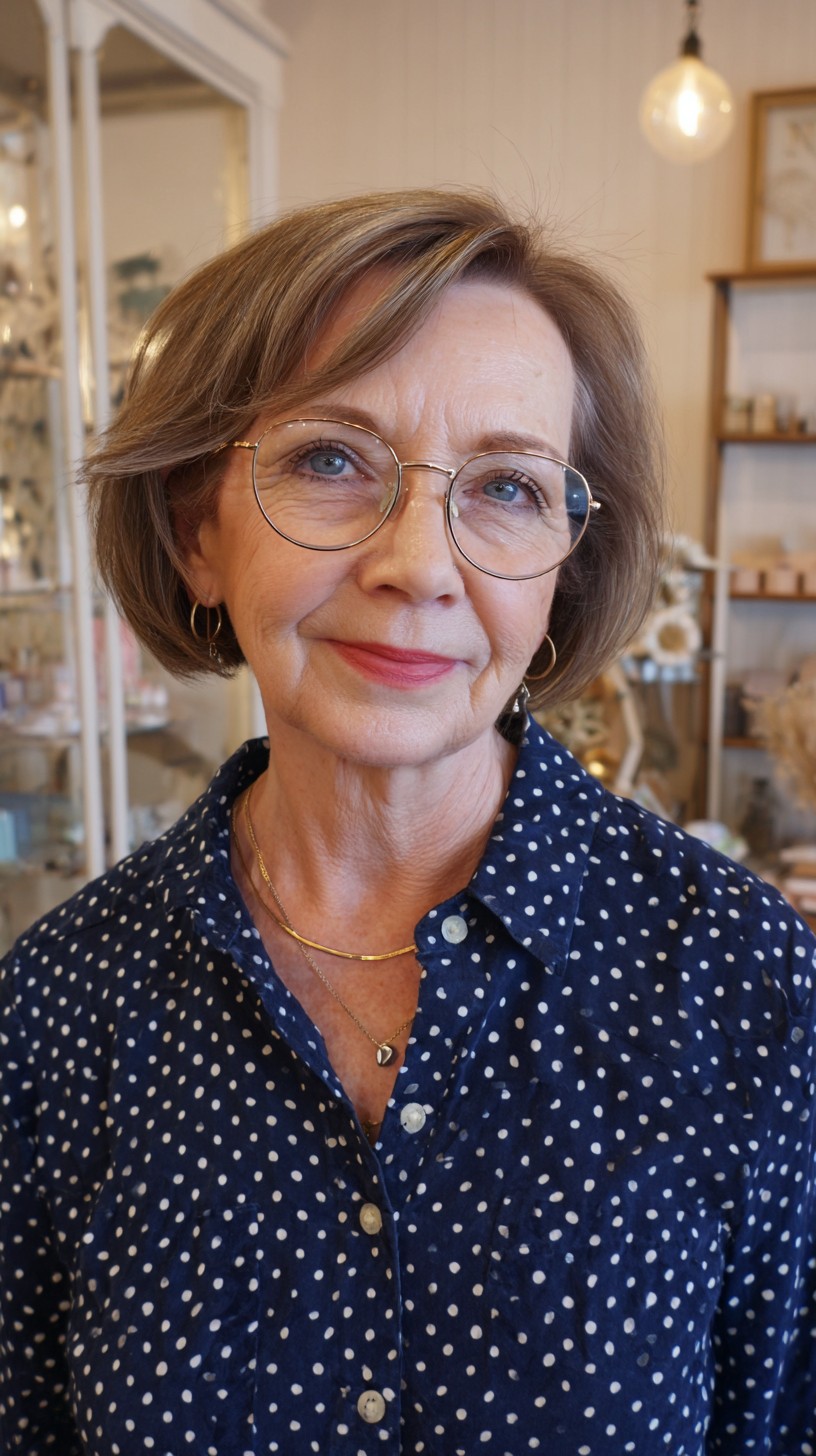 Classic Soft Layered Bob with Gentle Face-Framing Strands