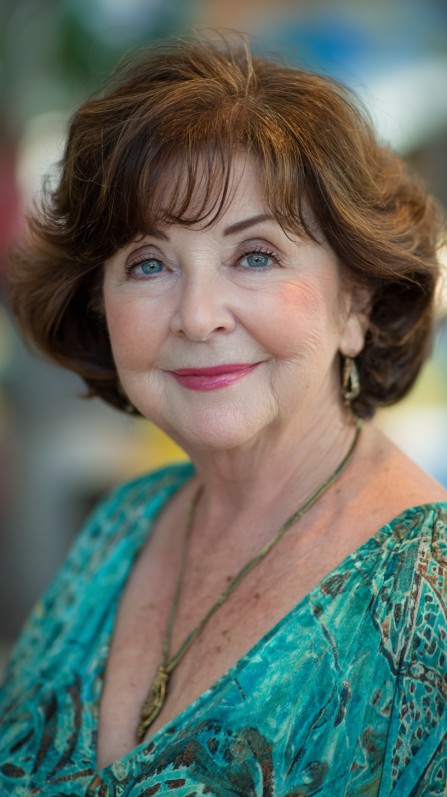 Elegant Soft Curly Neck-Length Cut with Gentle Layers