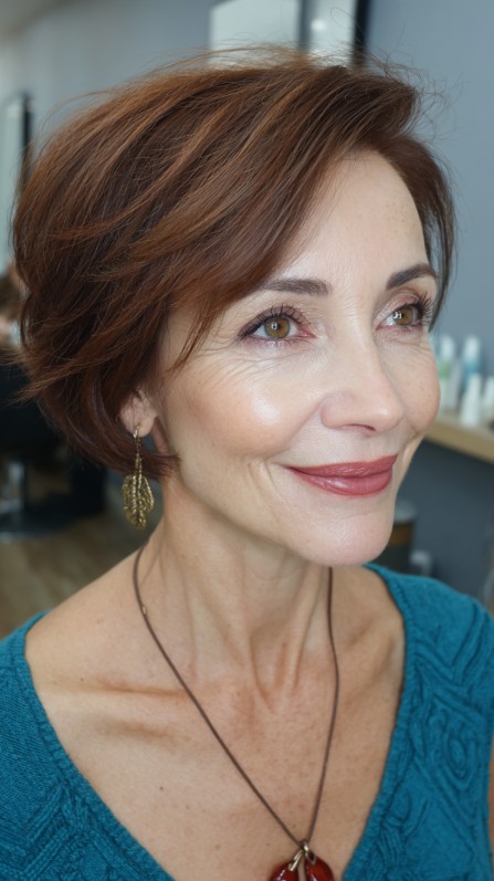 Elegant Textured Bob with Subtle Layers