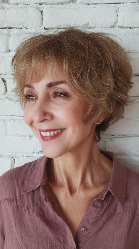 Elegant Textured Ear-Length Cut with Soft Volume