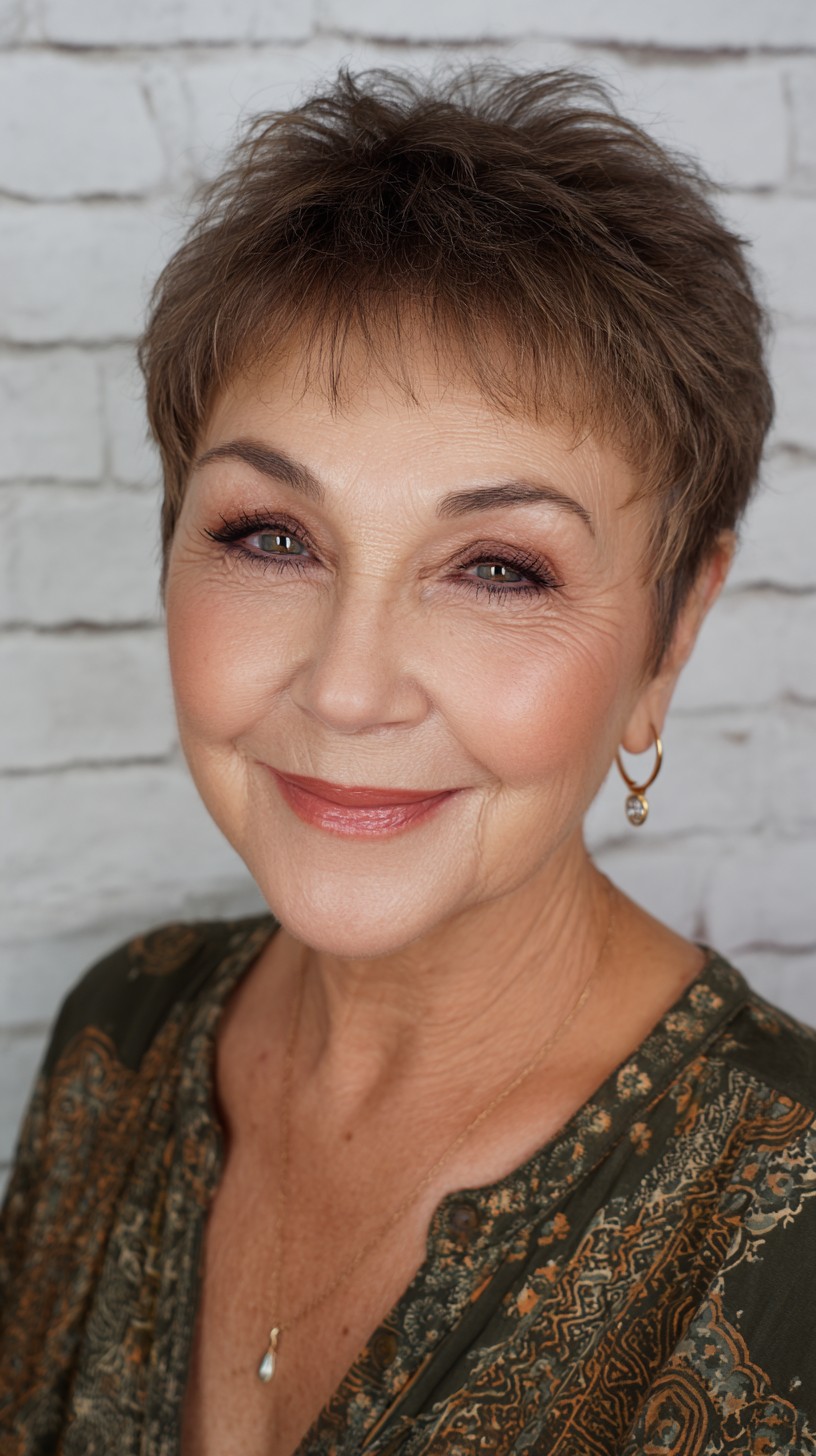 Fresh Textured Pixie Cut with Subtle Volume