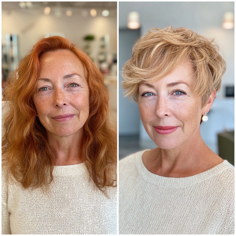 Modern Textured Crop with Wispy Layers