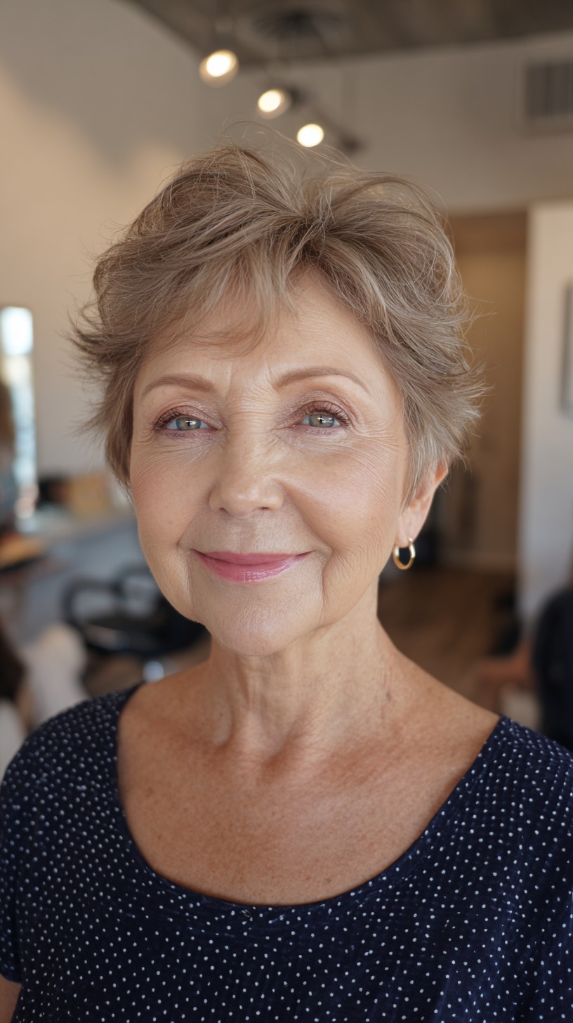 Soft Textured Pixie Cut with Gentle Volume