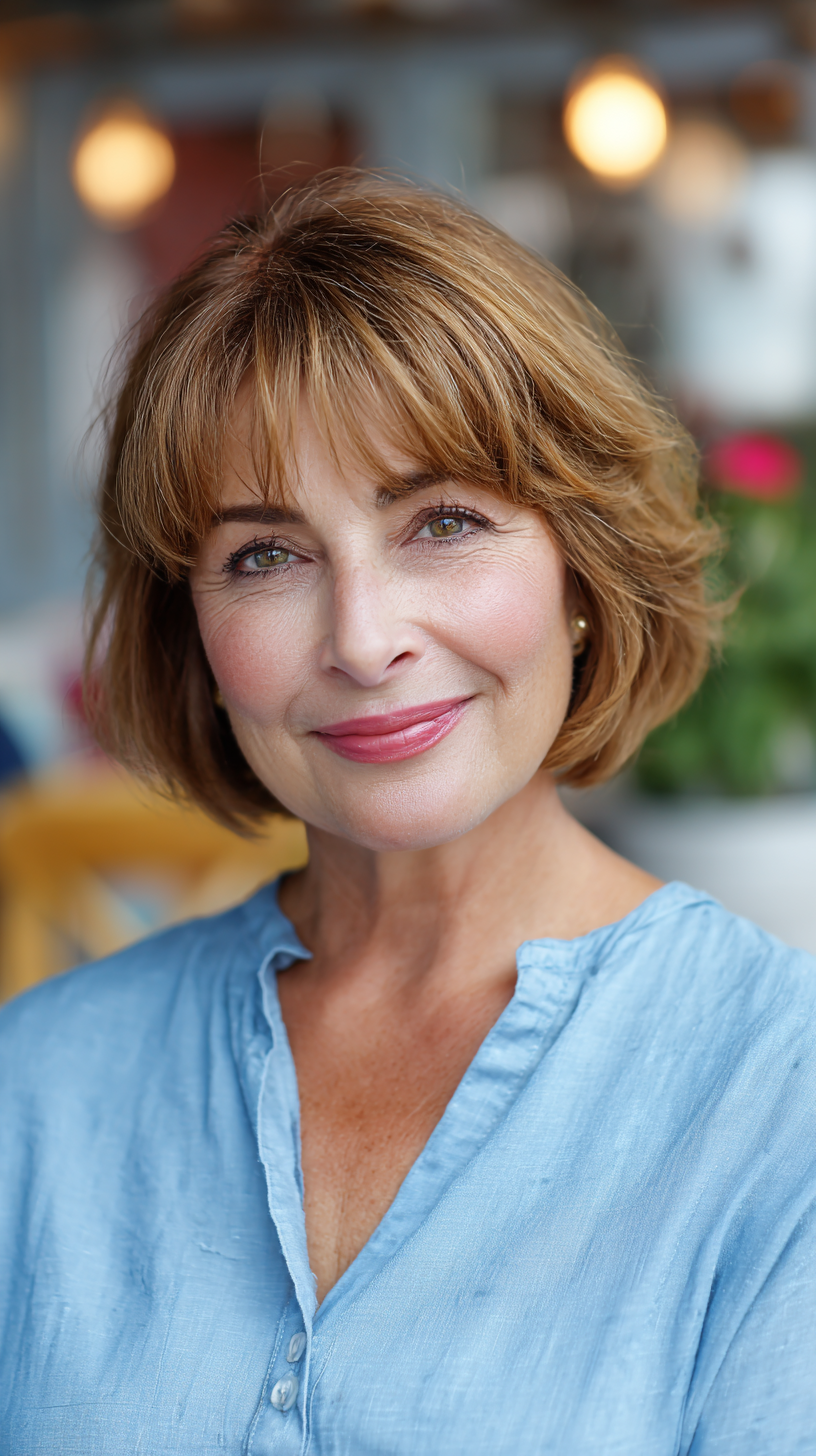 Softly Textured Bob with Gentle Layers