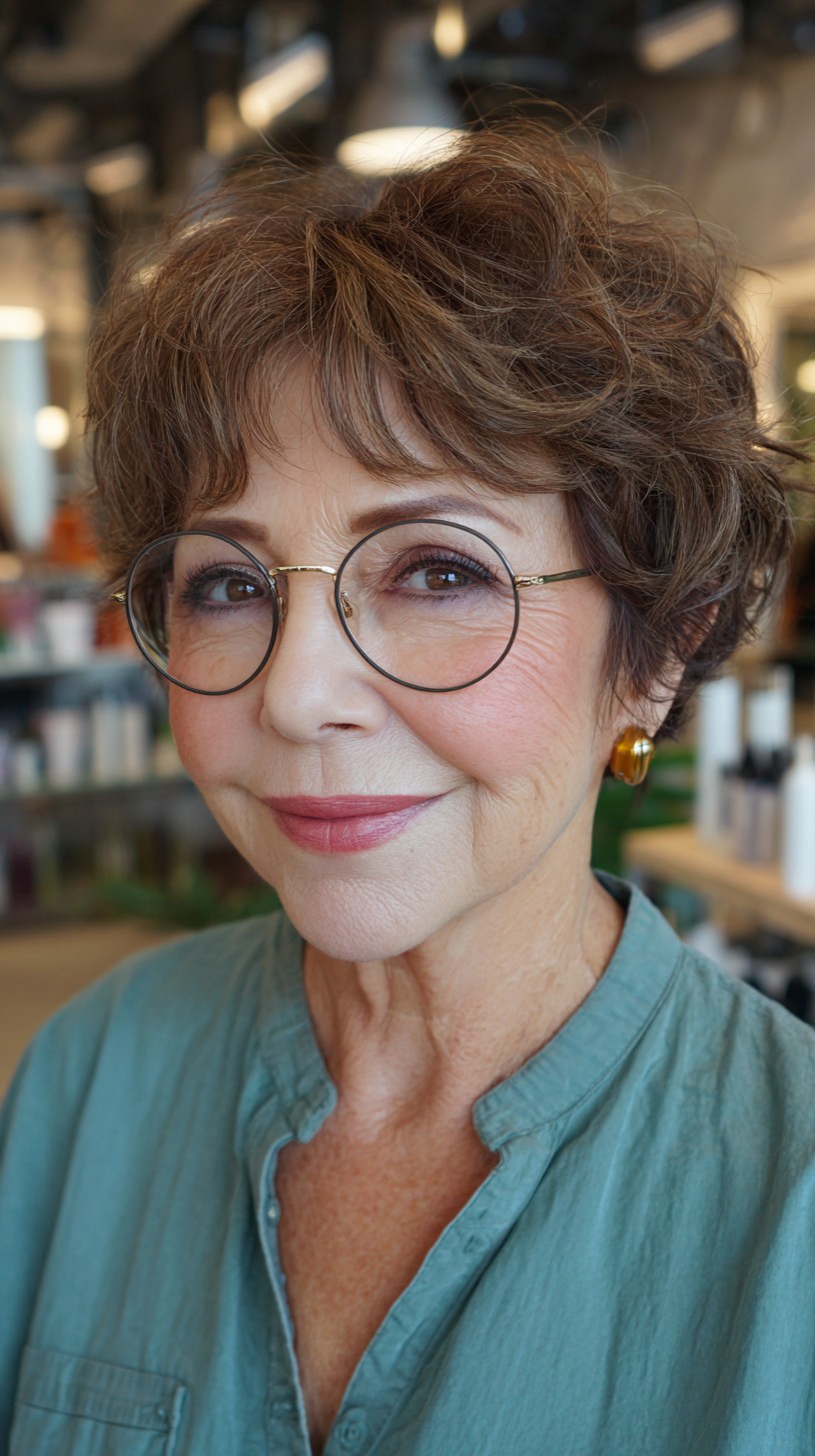 Softly Textured Pixie Cut with Gentle Waves