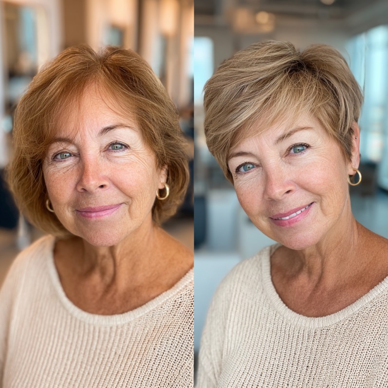 Stylish Root-Lift Pixie Cut with Soft Layers