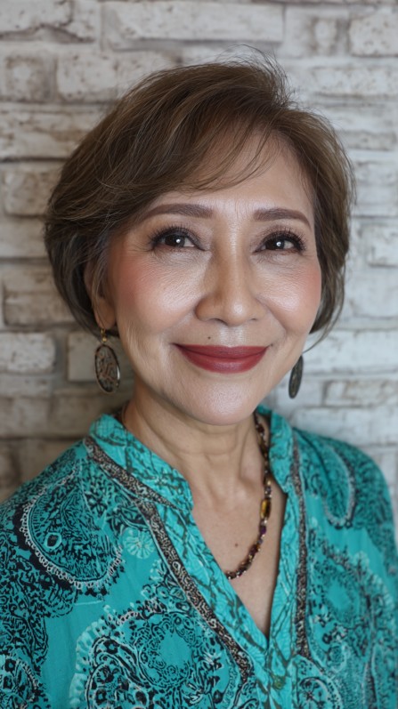 Stylish Textured Ear-Length Cut with Soft Highlights