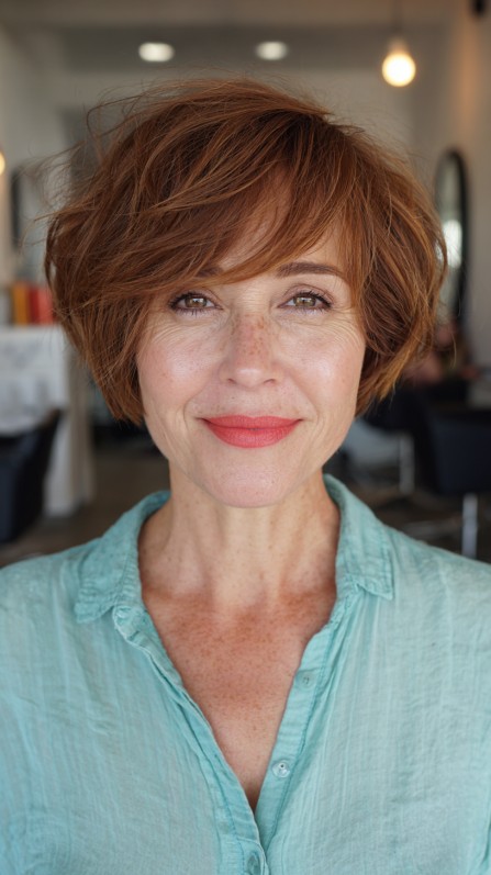 Textured Ear-Length Cut with Soft Volume