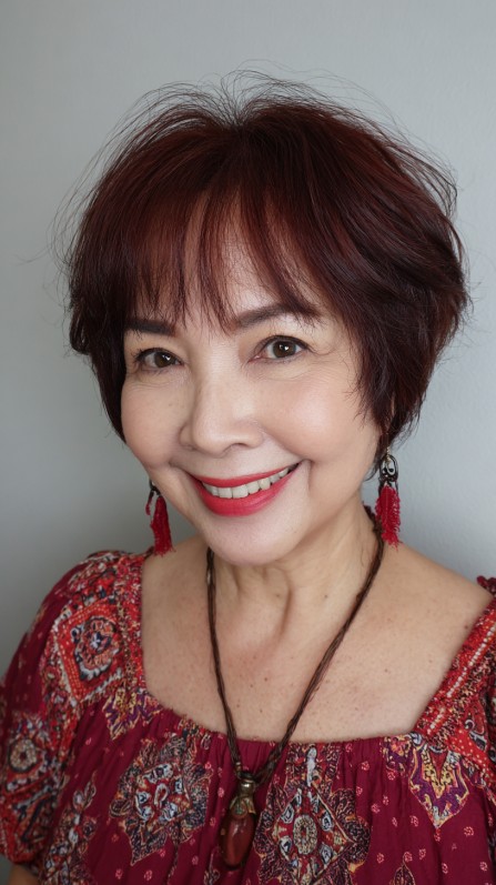 Textured Ear-Length Pixie with Soft Volume