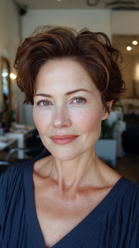 Textured Root-Lift Pixie with Soft Volume