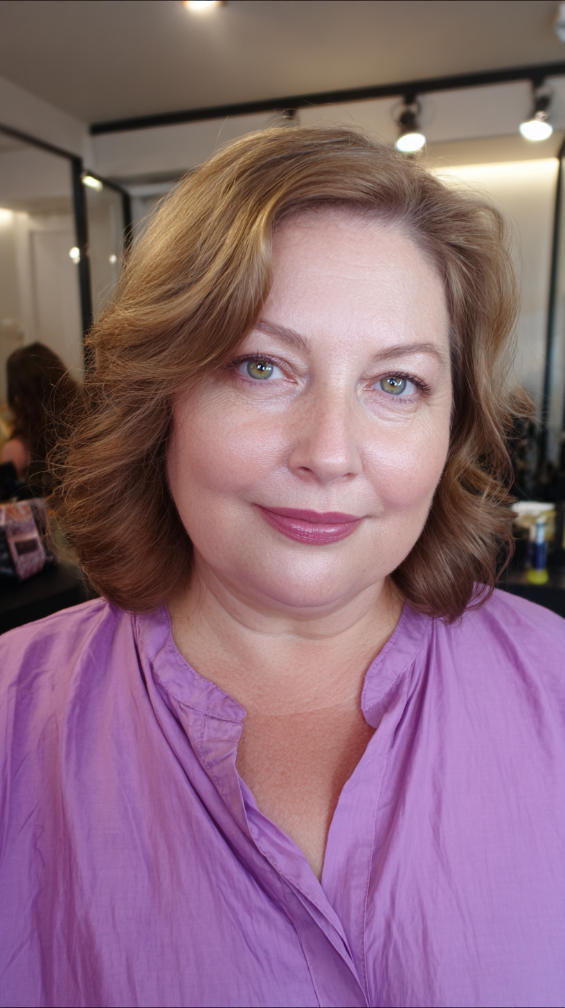 Textured Shoulder-Length Cut with Soft Waves