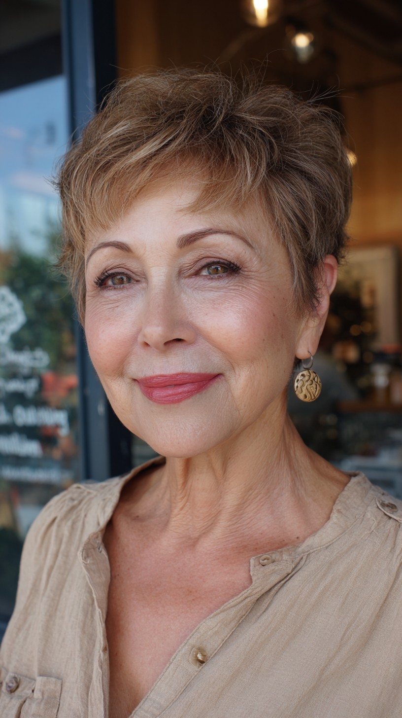 Textured Soft Pixie Cut with Lively Layers