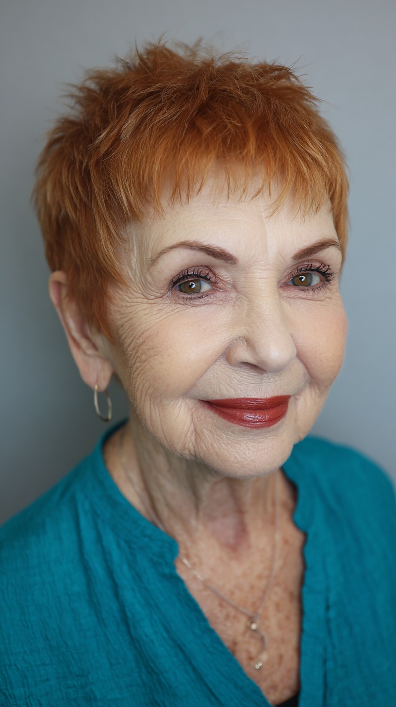 Vibrant Textured Pixie Cut with Soft Edges