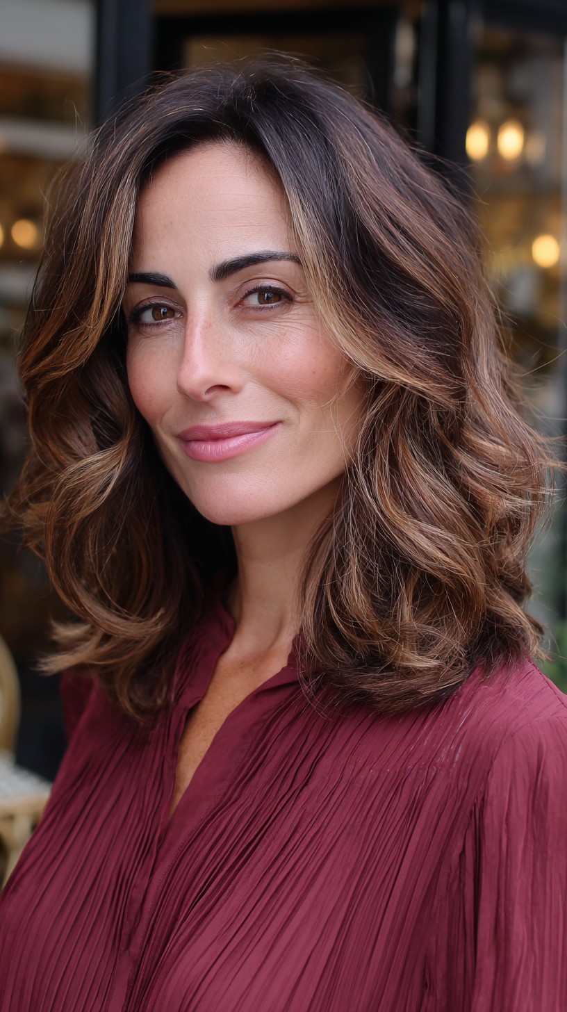 Beautifully Textured Rose Gold Curls