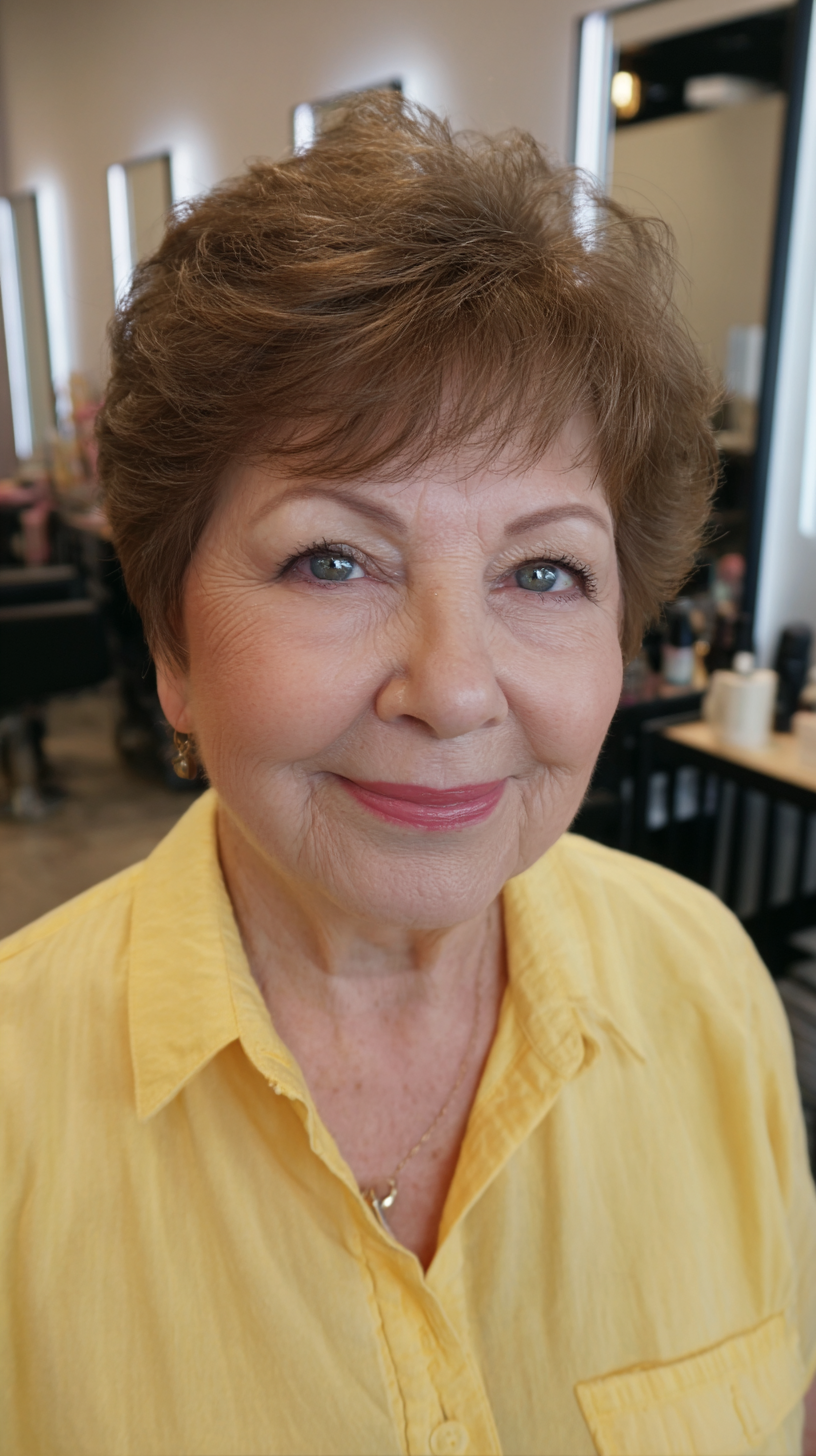 Chic Feathered Crop with Volume and Texture