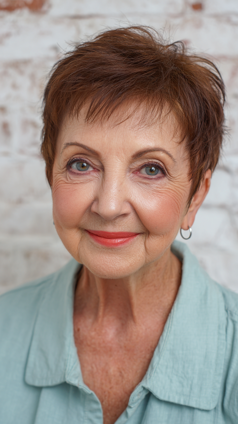 Chic Feathered Pixie with Subtle Texture