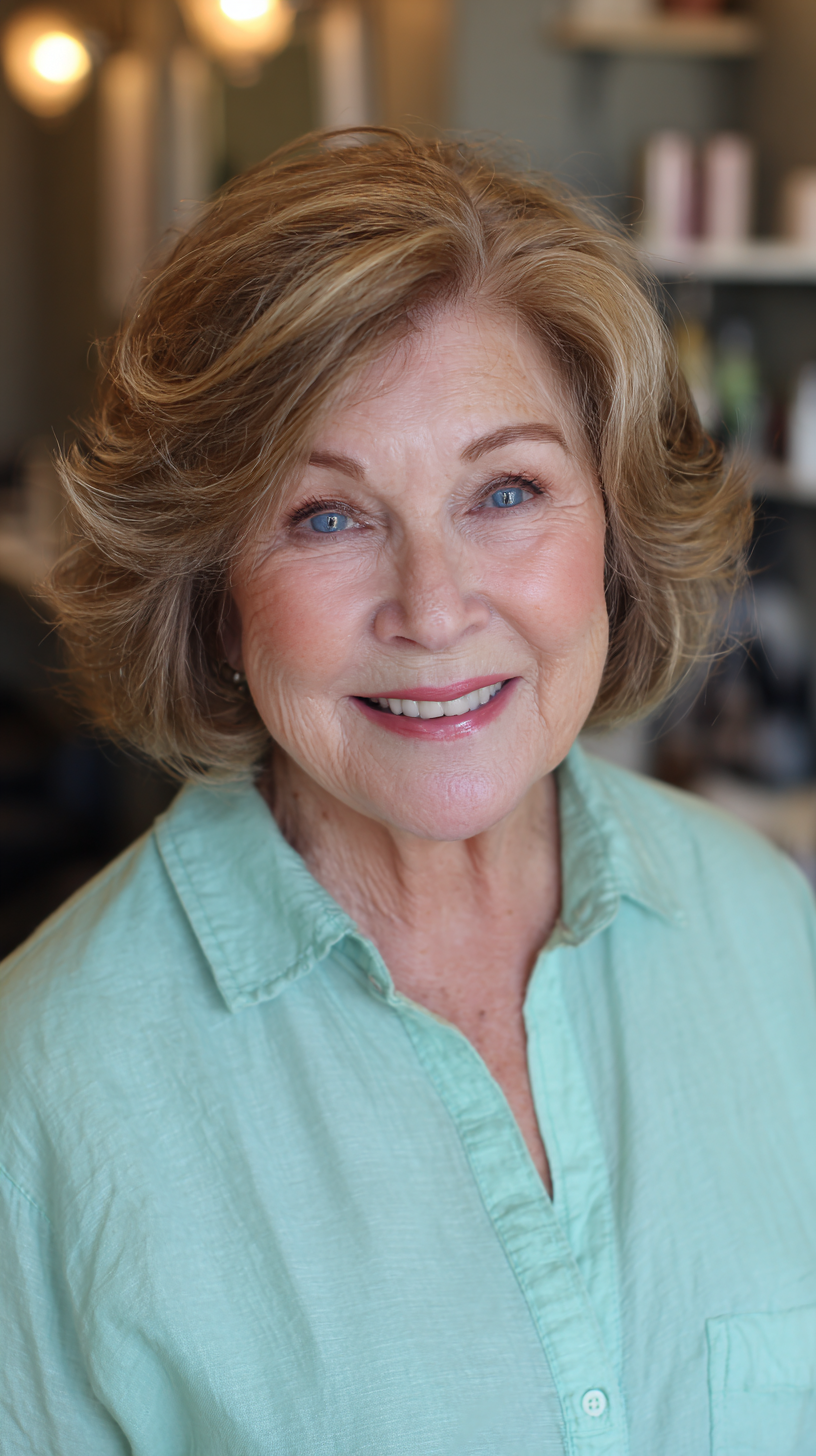 Chic Feathered Shag with Lively Volume