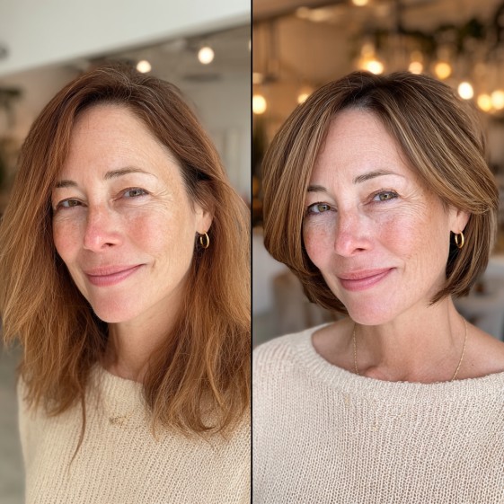 Chic Layered Asymmetrical Bob