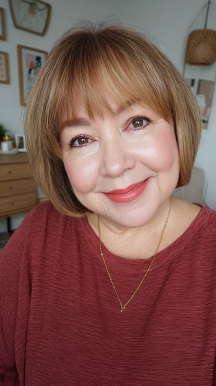 Chic Rounded Bob with Soft Bangs