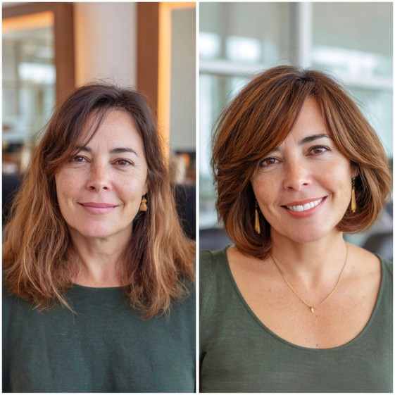 Chic Textured Bob with Subtle Layers