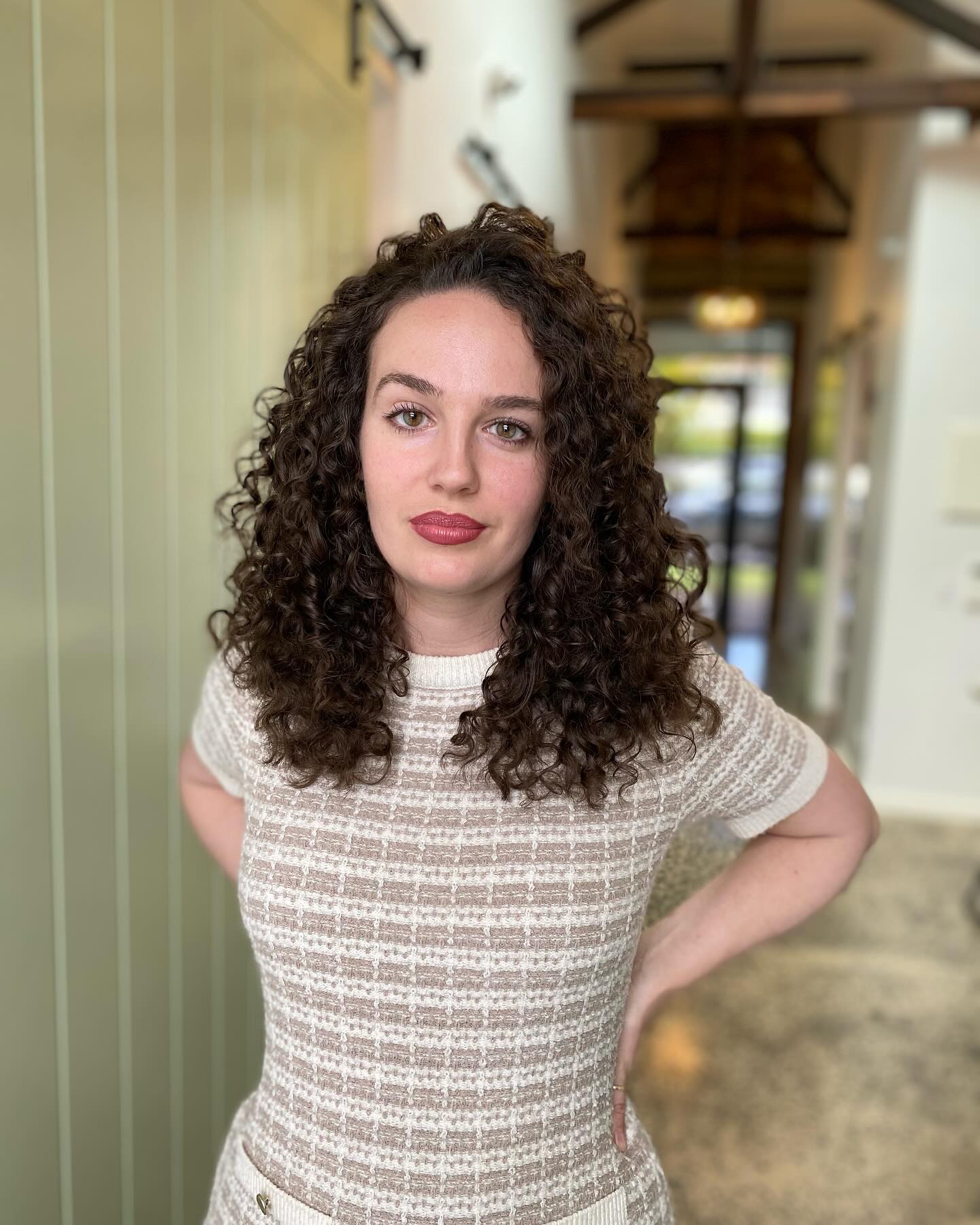 Defined Curly Cut with Natural Bounce