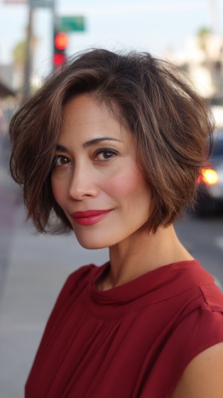 Modern Textured Bob with Soft Volume