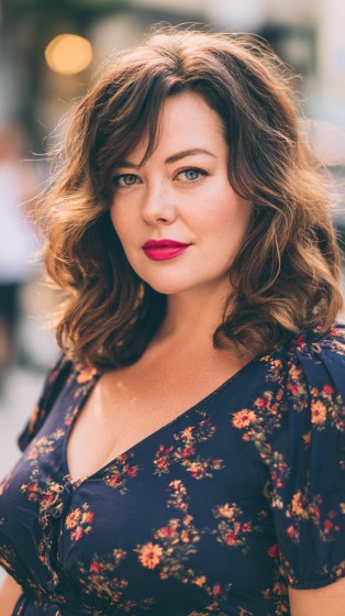 Softly Layered Curls with Face-Framing Volume