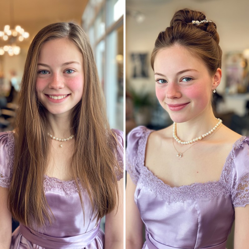 Stylish High Bun with Textured Layers