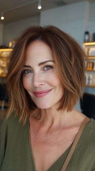 Stylish Textured Bob with Subtle Layers